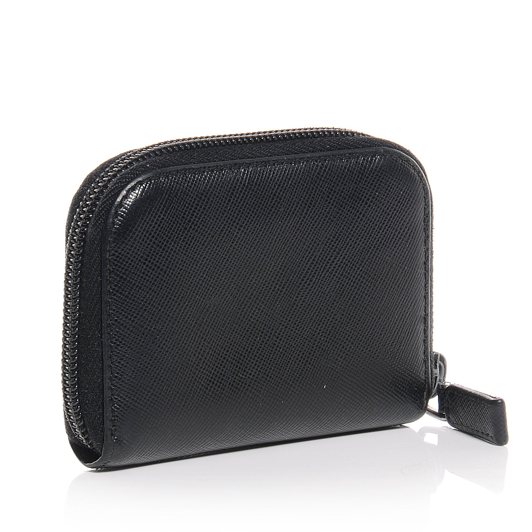Prada Saffiano Coin Purse Black 3 of 7