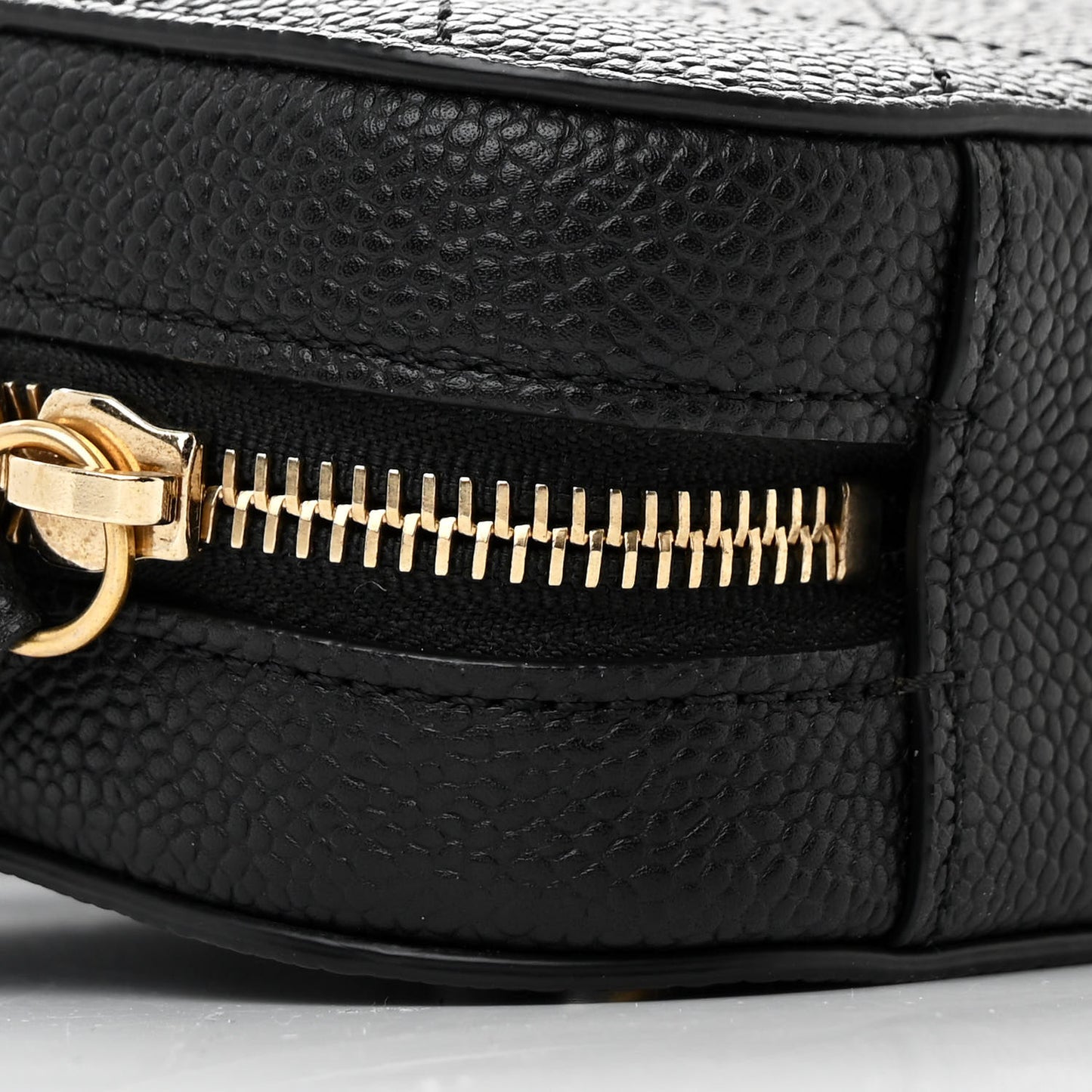 Caviar Stitched Waist Bag Black