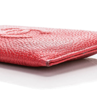 Chanel Caviar Timeless CC Card Holder Red 5 of 9