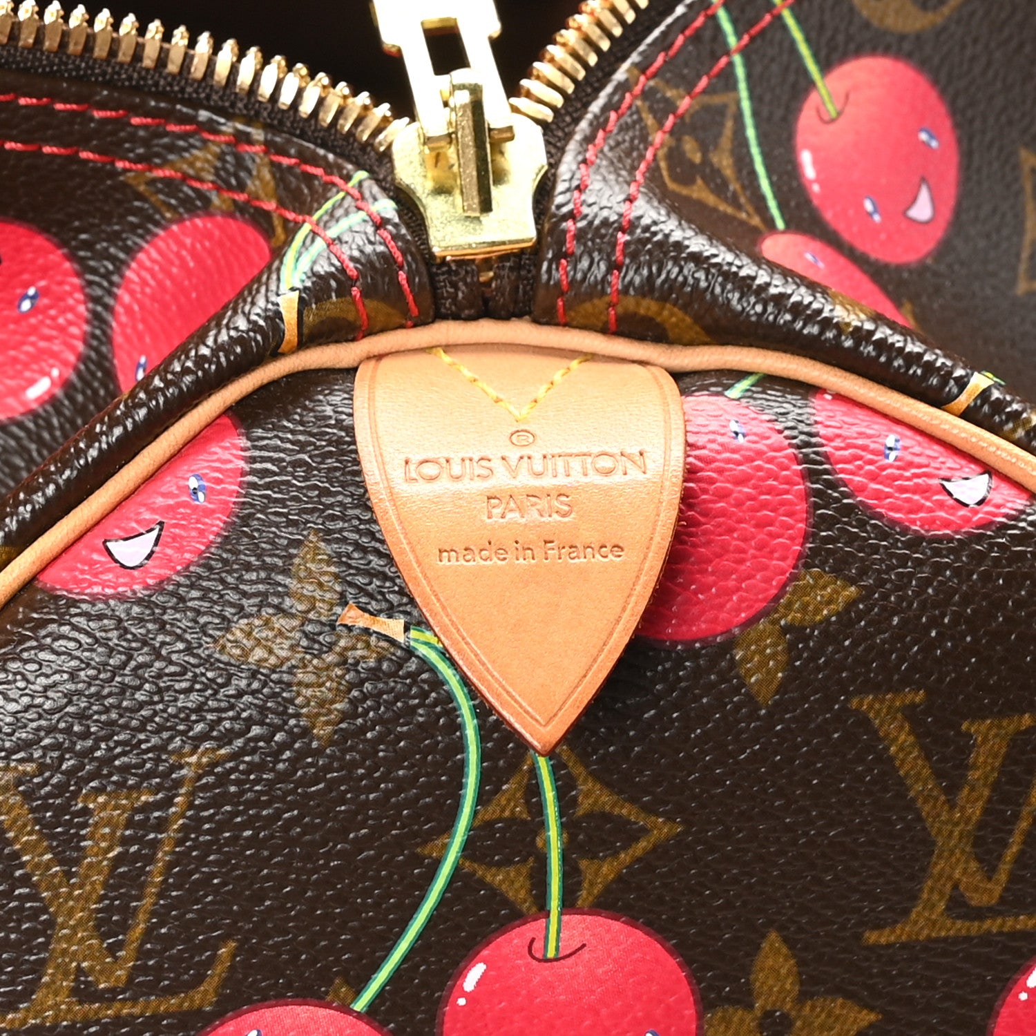 Louis Vuitton Monogram Cerises Keepall 45 6 of 9