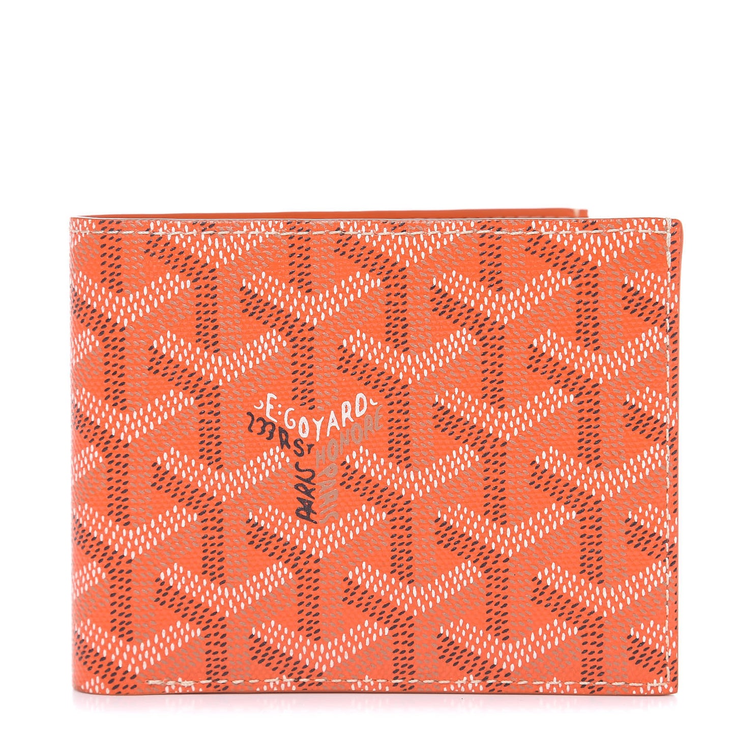 Goyardine Bi-Fold Victoire PM Wallet Orange