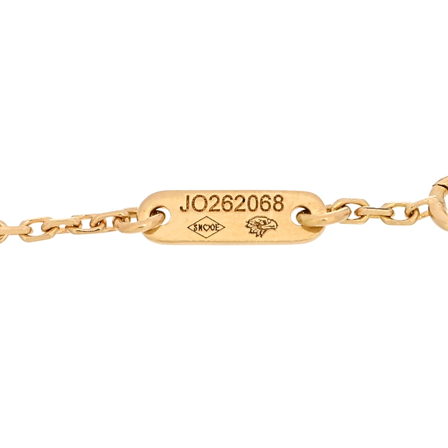 18K Yellow Gold Mother of Pearl Sweet Alhambra Bracelet