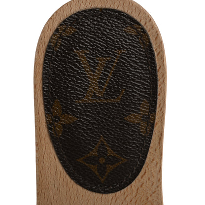 Louis Vuitton Calfskin Monogram Cottage Mules 37 Black 7 of 10