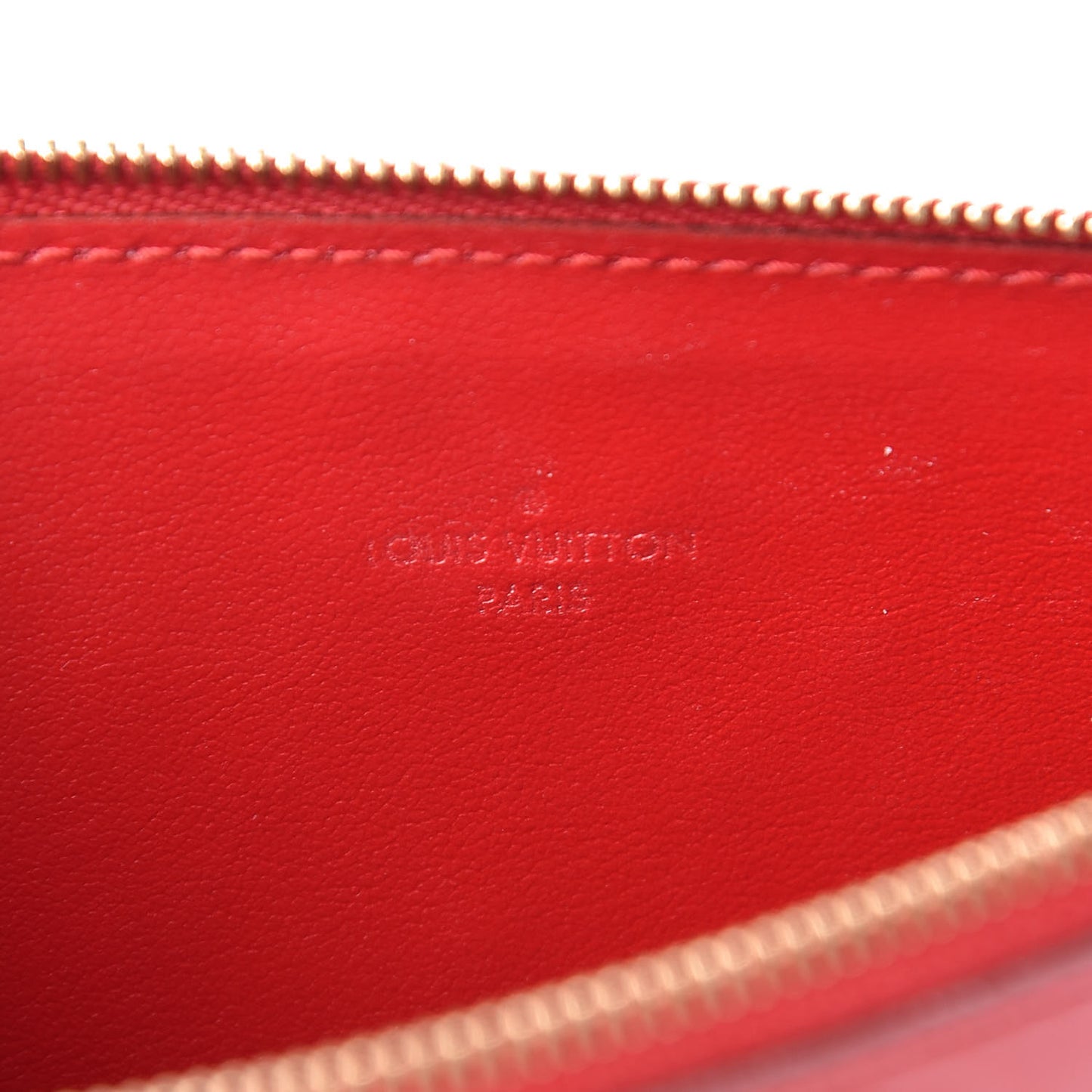 Vernis Felicie Chain Wallet Zippered Insert Cherry