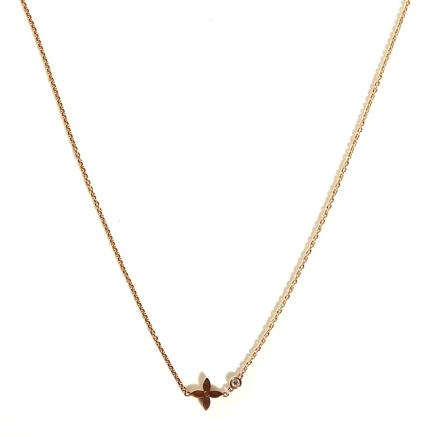 Louis Vuitton 18K Pink Gold Diamond Idylle Blossom Pendant Necklace 3 of 8