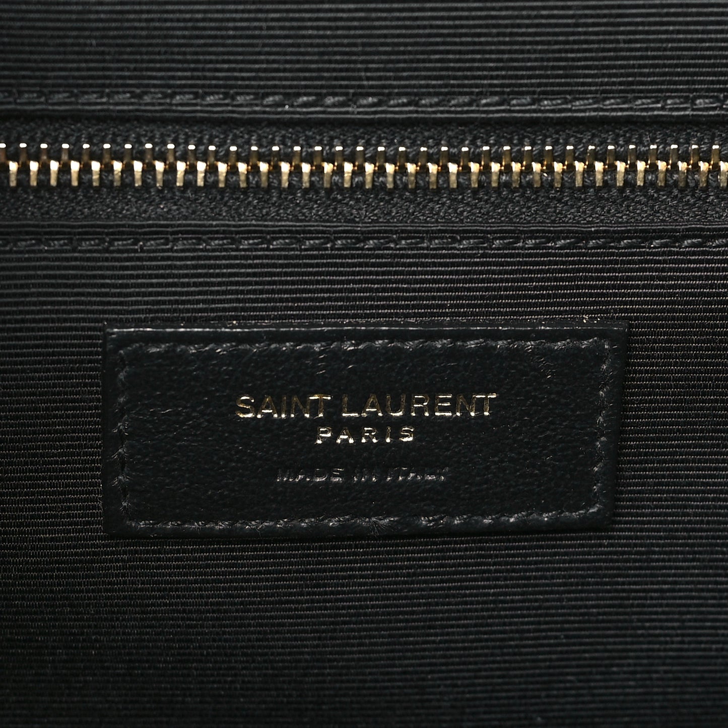 Grain De Poudre Textured Mixed Matelasse Large Triquilt Monogram Satchel Black