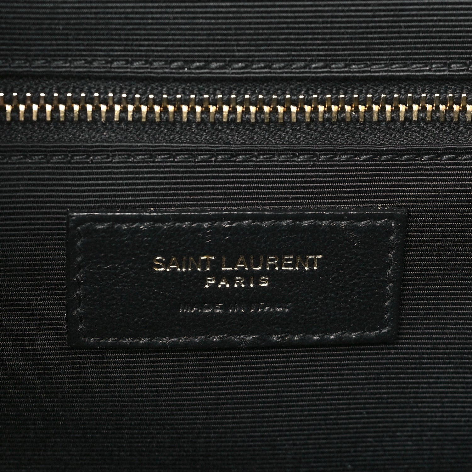 Saint Laurent Grain De Poudre Textured Mixed Matelasse Large Triquilt Monogram Satchel Black 6 of 11