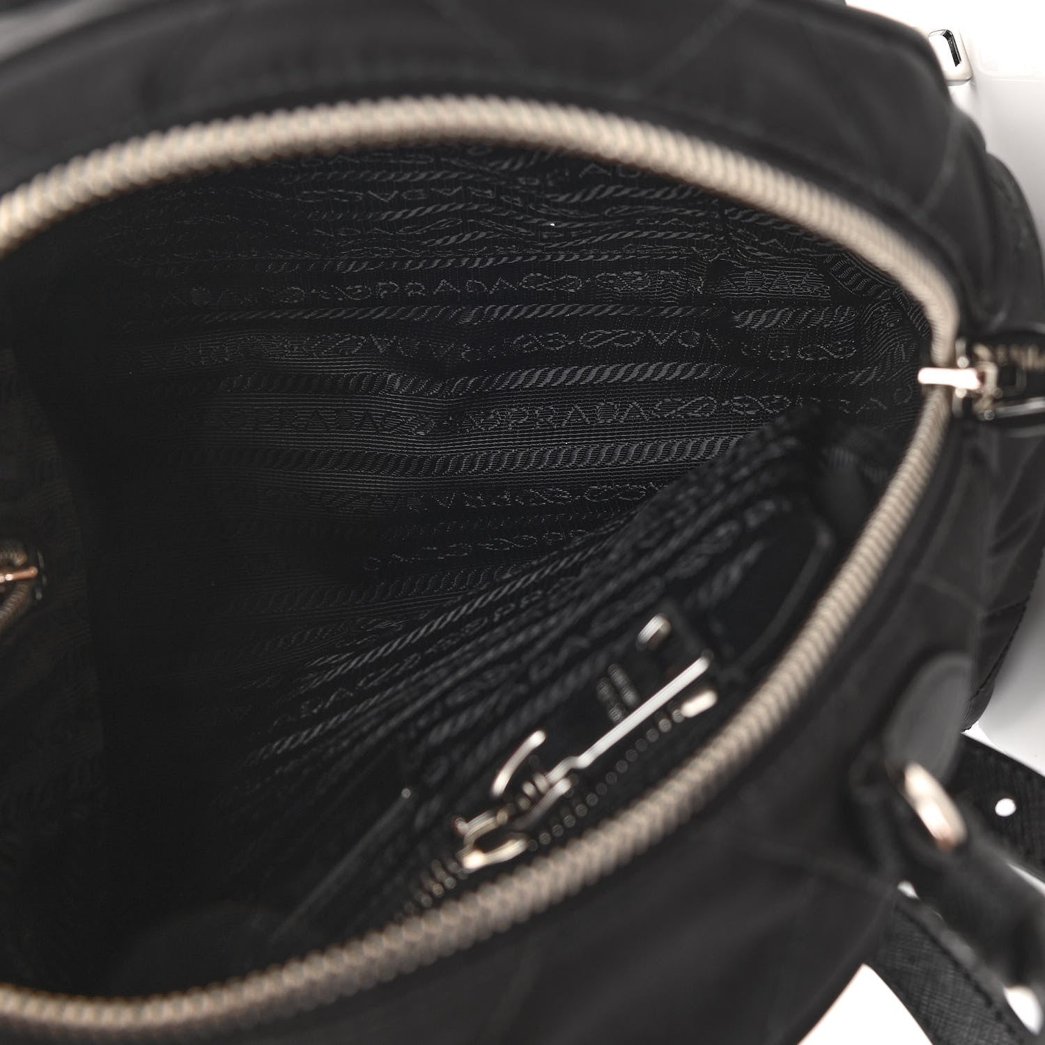 Prada Nylon Tessuto Impuntu Quilted Backpack Black 5 of 10