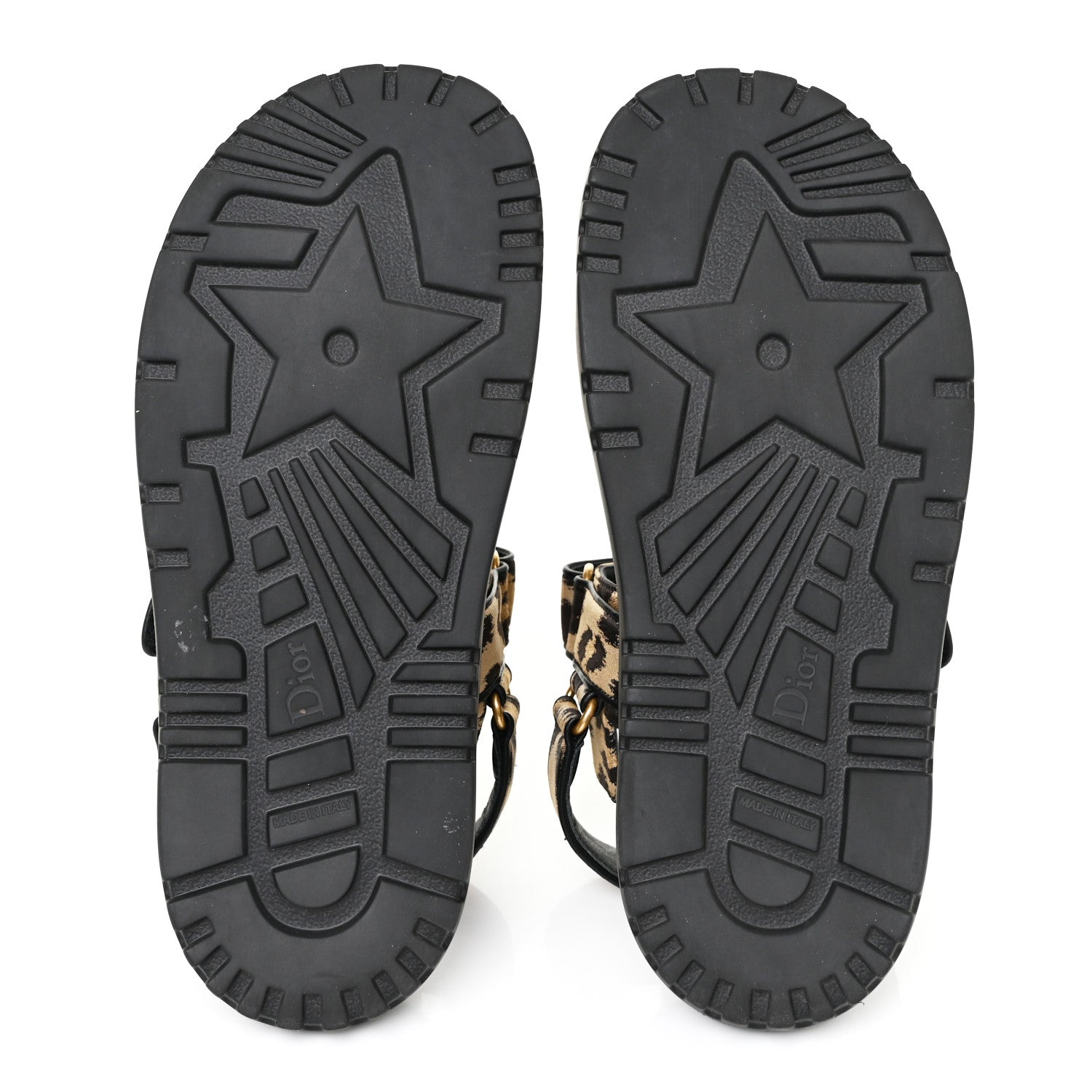 Christian Dior Technical Fabric Mizza Print DiorAct Sandals