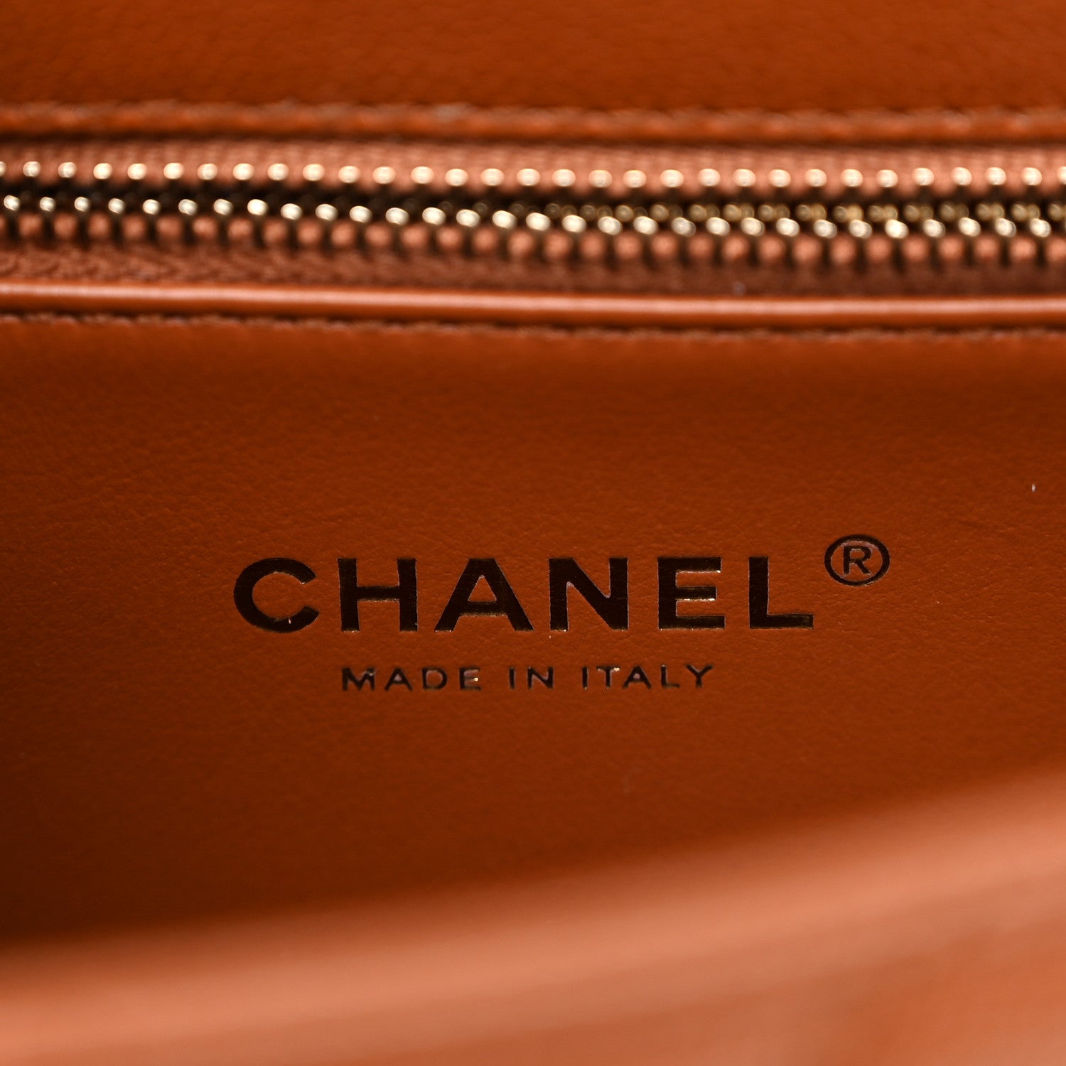 Chanel Caviar Quilted Small Chain Frame Flap Light Brown 6 of 11