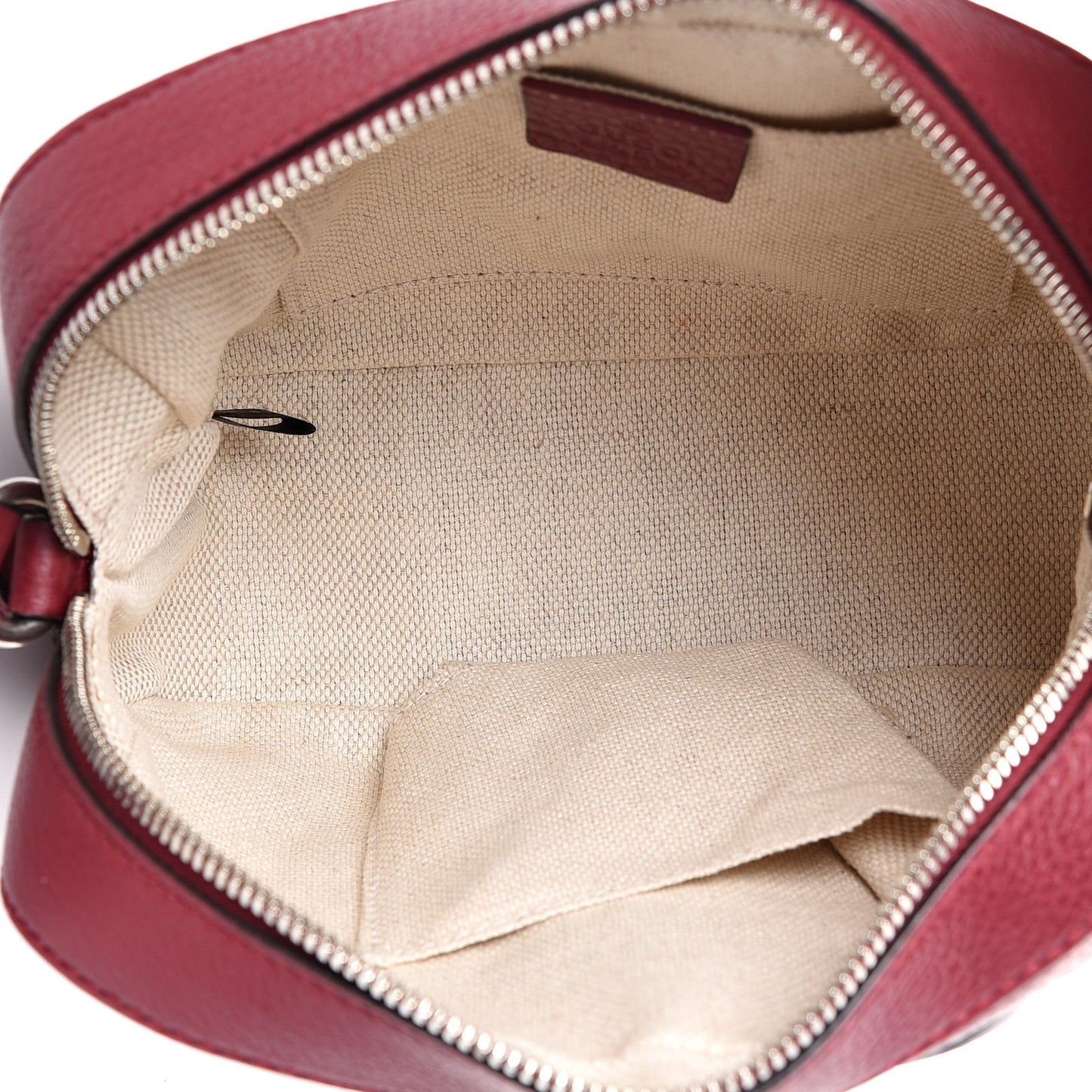 Pebbled Calfskin Studded Small Soho Disco Bag Soft Burgundy