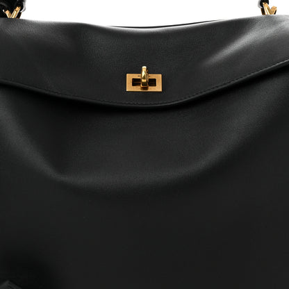 Balenciaga Natural Smooth Calfskin Medium Rodeo Top Handle Handbag Black 10 of 12