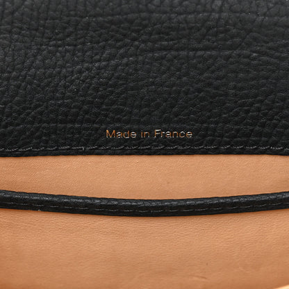 Delvaux Crispy Calfskin Tribal Stitch Mini Brillant Satchel Black Bronze 8 of 19