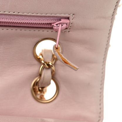 Chanel Tweed Quilted Medium Double Flap Light Pink 14 of 17