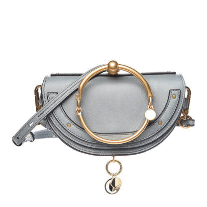 Chloe Calfskin Small Nile Bracelet Minaudiere Bag Cloudy Blue 1 of 10