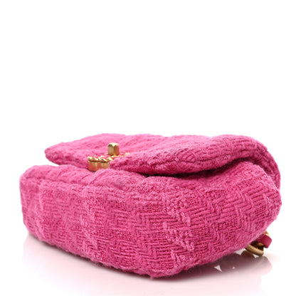 Chanel Tweed Quilted Chanel 19 Waist Bag Pink 9 of 9
