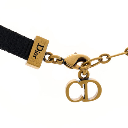 Christian Dior Grosgrain Ribbon J'Adior Logo Choker Necklace Black 5 of 6