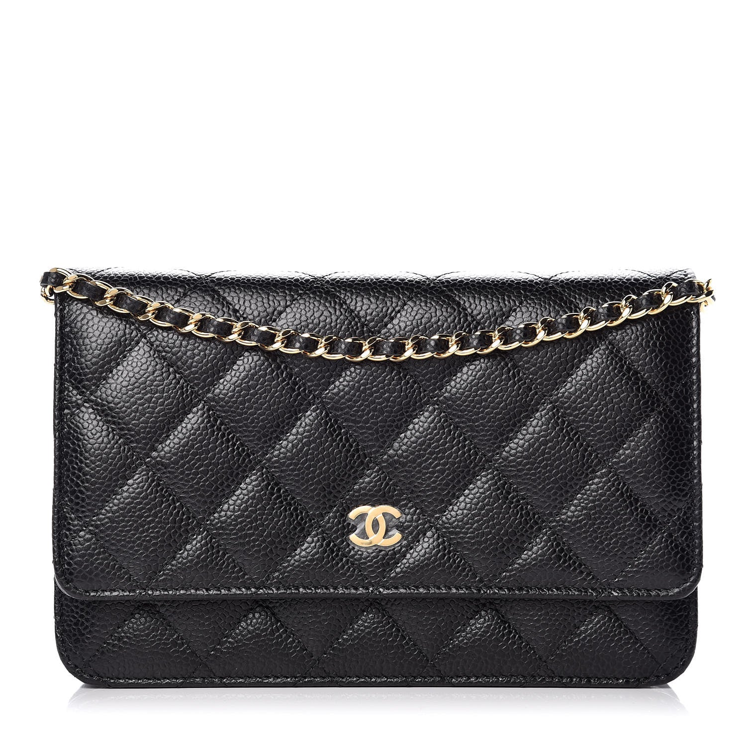 Chanel Caviar Quilted Wallet On Chain WOC Black 1 of 11