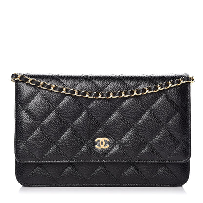 Chanel Caviar Quilted Wallet On Chain WOC Black 1 of 11