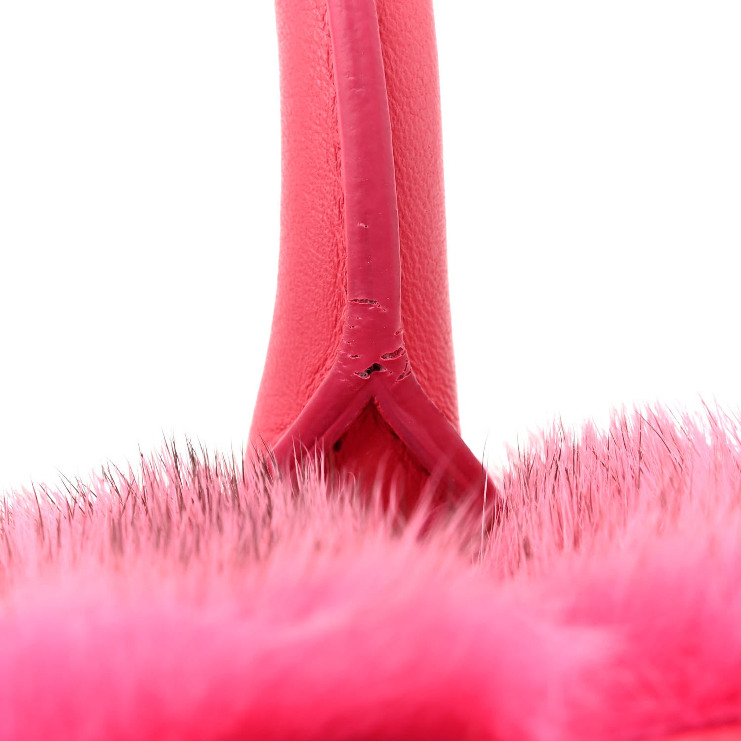 Alexander McQueen Fur Calfskin Mini Heroine 21 Pink 16 of 17
