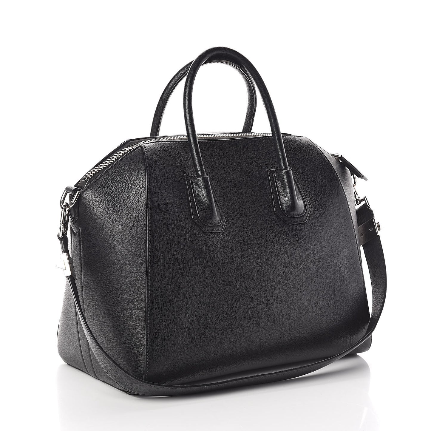 Sugar Goatskin Medium Antigona Black