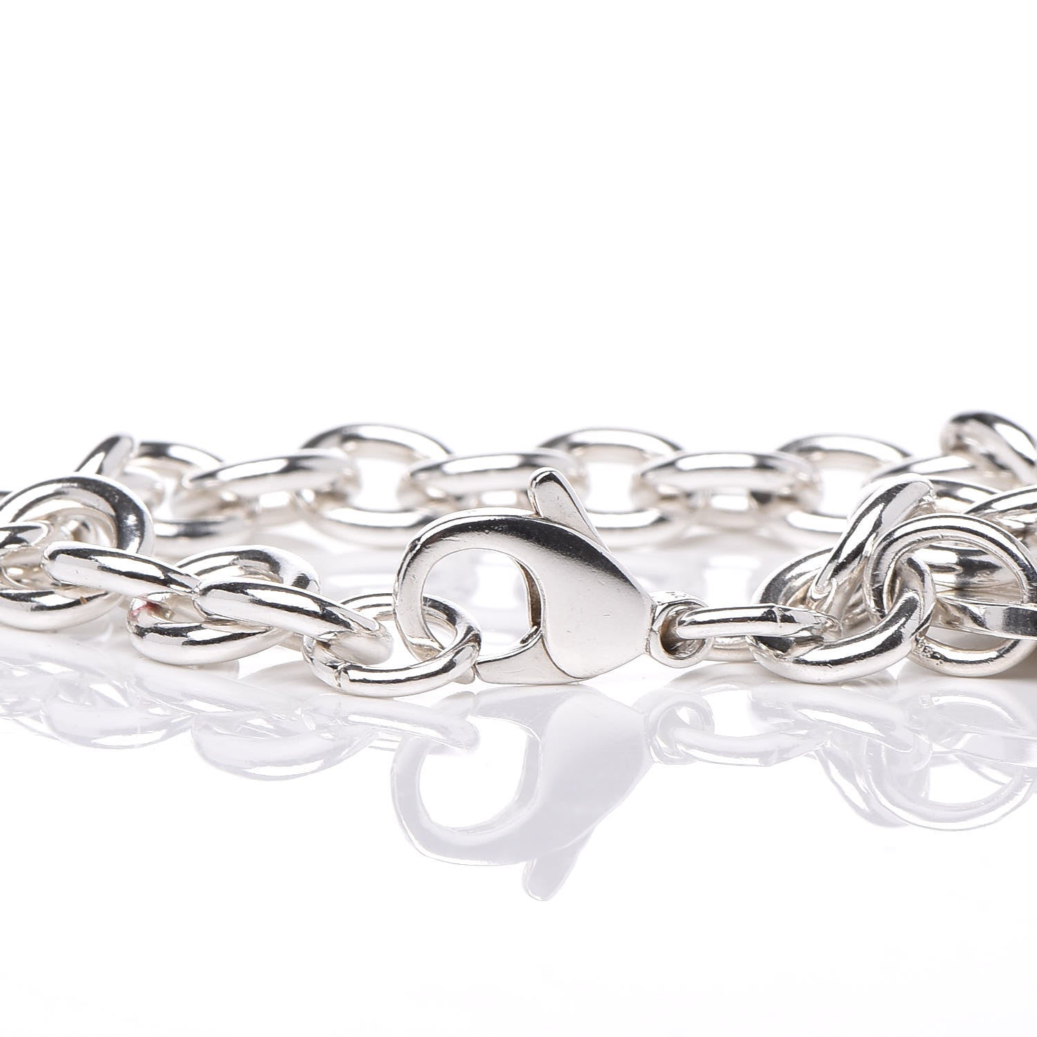 Tiffany Sterling Silver Return to Round Tag Charm Bracelet 3 of 3