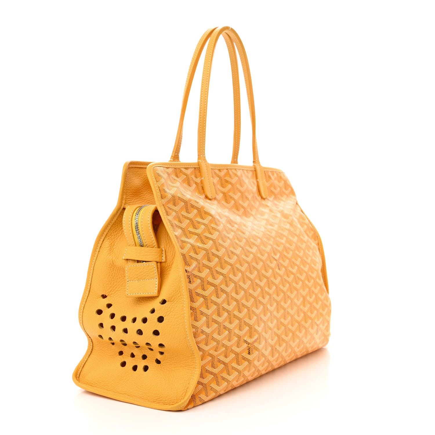 Goyard Goyardine Sac Hardy Pet Carrier PM Yellow 3 of 12
