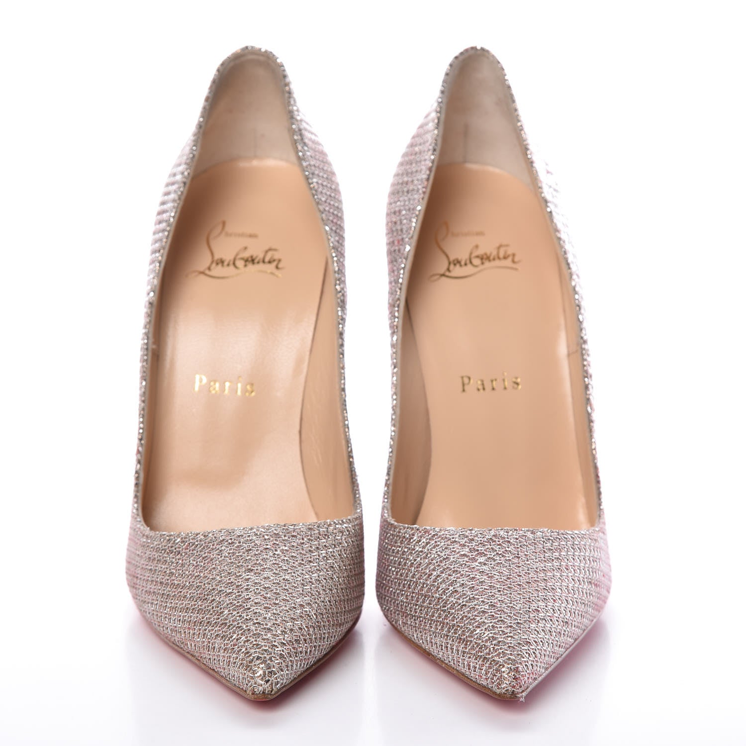 Christian Louboutin Glitter So Kate 120 Pumps 37 Colombe 2 of 9