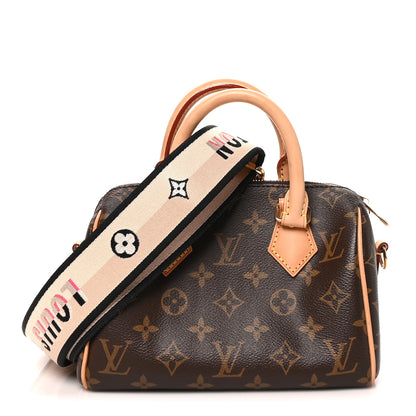 Louis Vuitton Monogram Speedy Bandouliere 20 Black 1 of 10