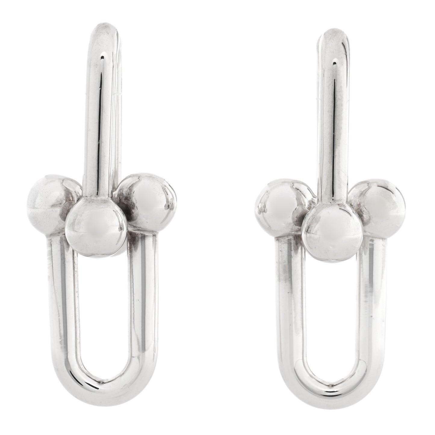 Sterling Silver Large HardWear Link Earrings
