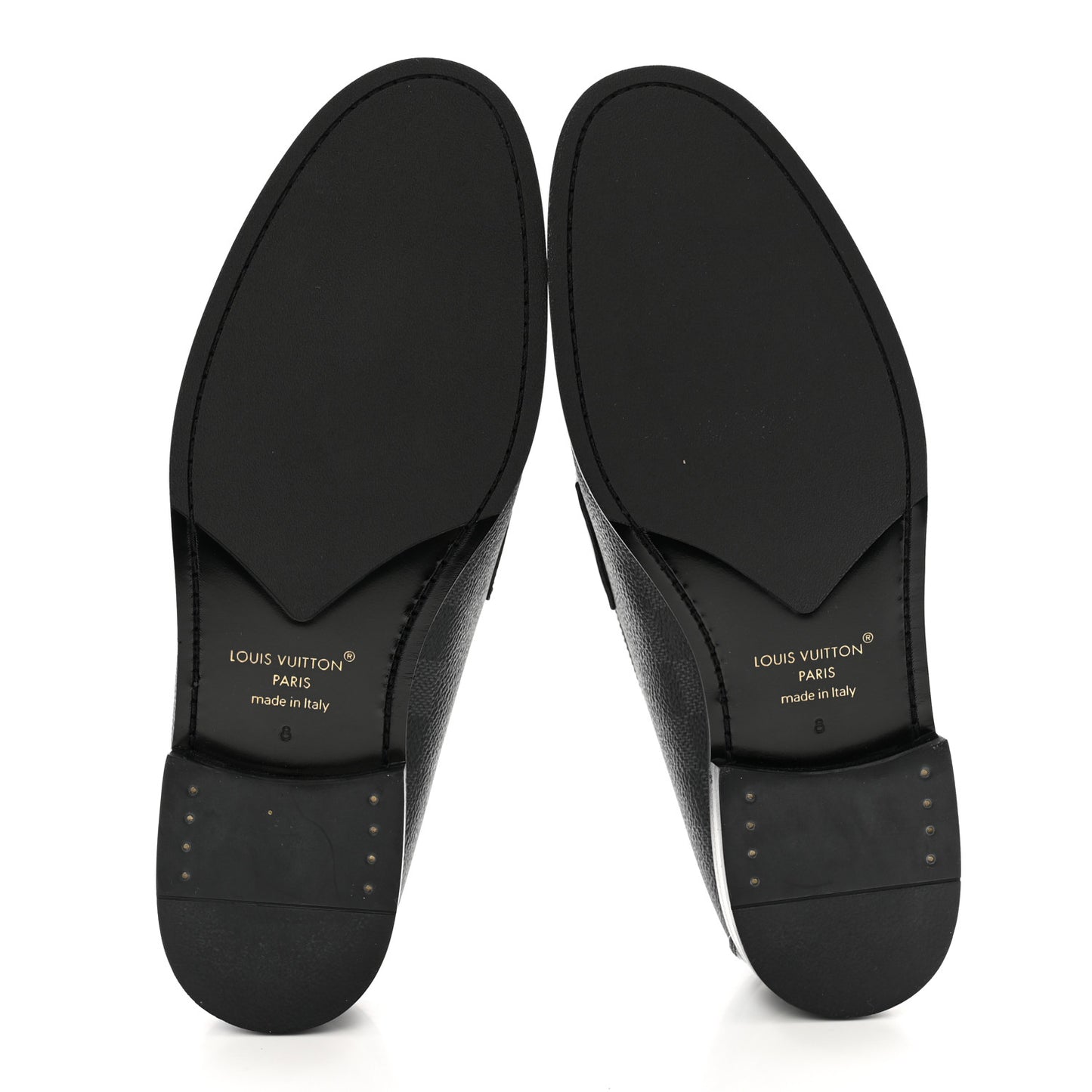 Damier Graphite Calfskin Mens Major Loafers 8