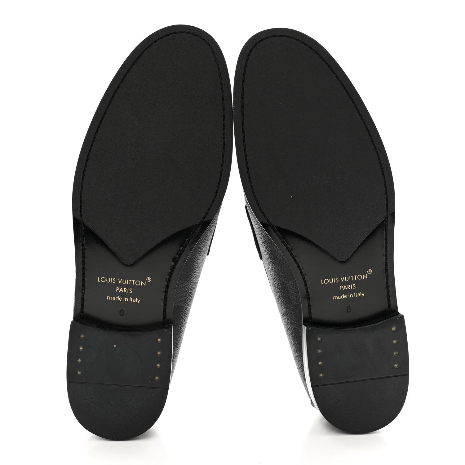 Louis Vuitton Damier Graphite Calfskin Mens Major Loafers 8 6 of 9