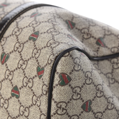Gucci GG Plus Monogram Hearts Medium Joy Boston Dark Brown 12 of 14