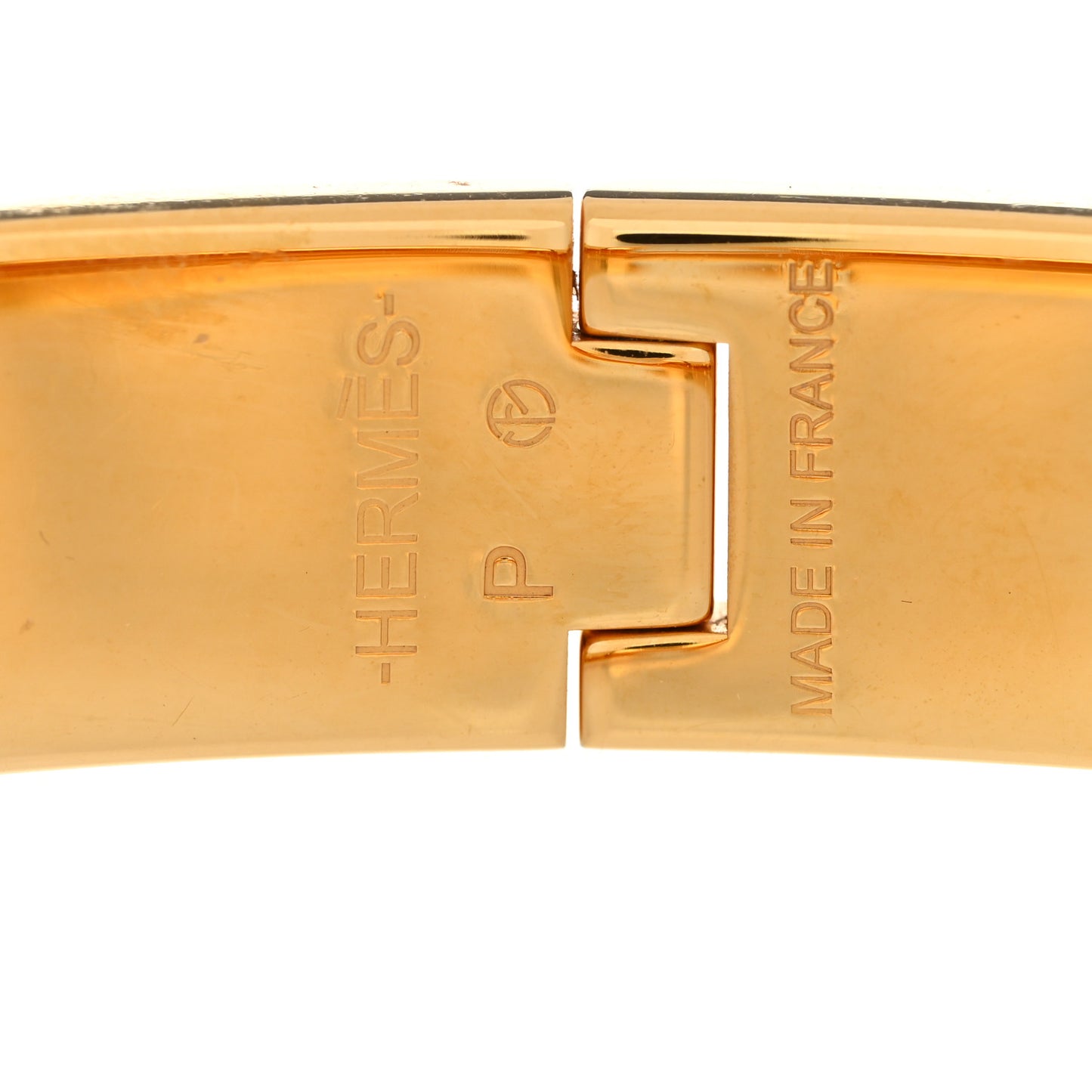 Enamel Narrow Clic Clac H Bracelet PM Orange