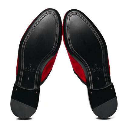 Gucci Velvet Mens Marmara Mules 9 Rosso 6 of 8