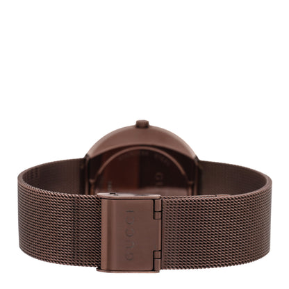 Gucci Stainless Steel 36mm U-Play Mesh Quartz Watch Bronze 3 of 4