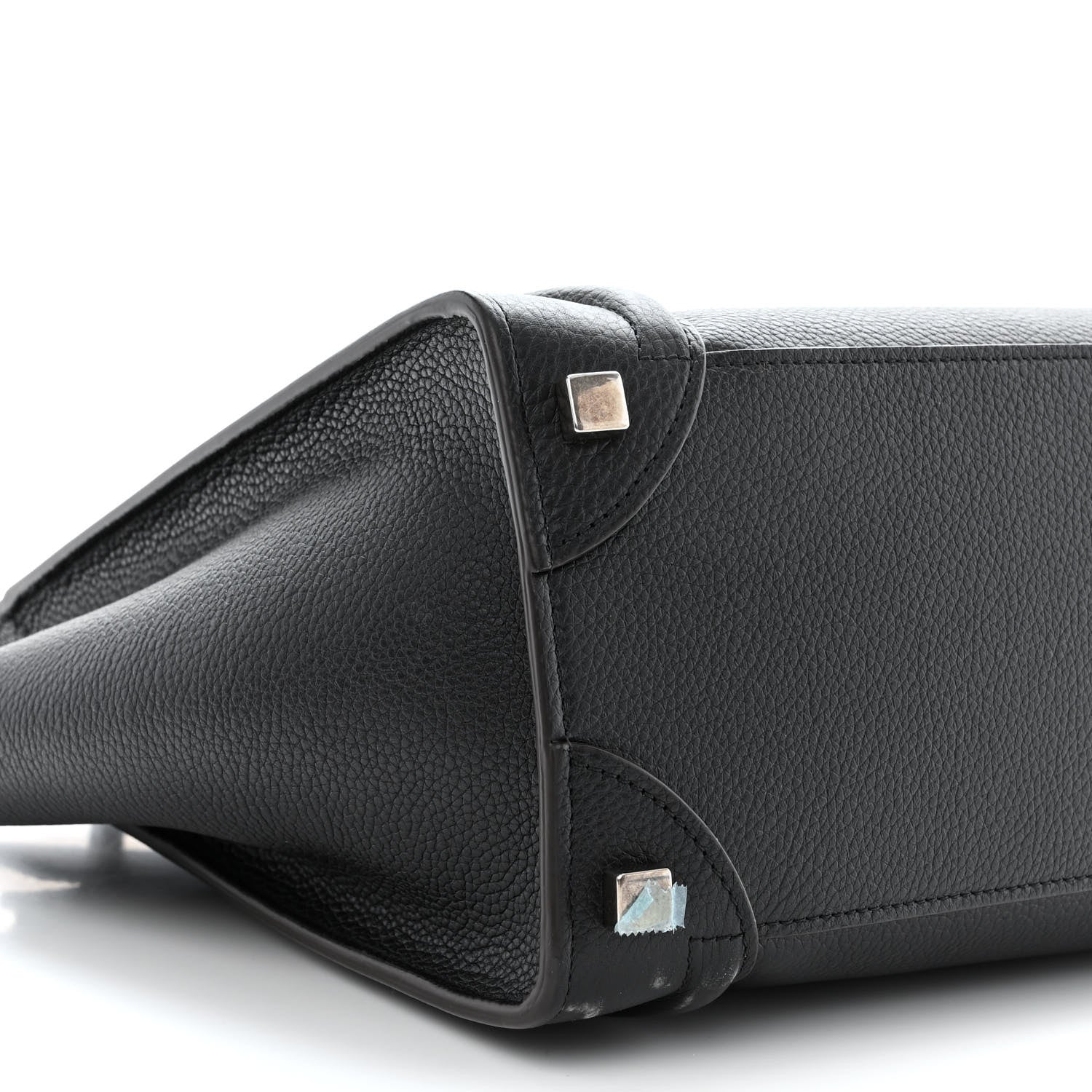 Celine Drummed Calfskin Micro Luggage Black 9 of 13