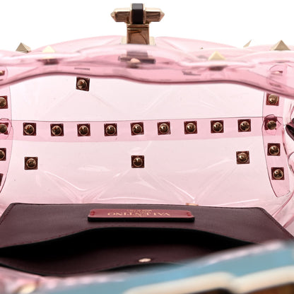 Valentino Garavani PVC Mini Candystud Top Handle Bag Rubin 5 of 9