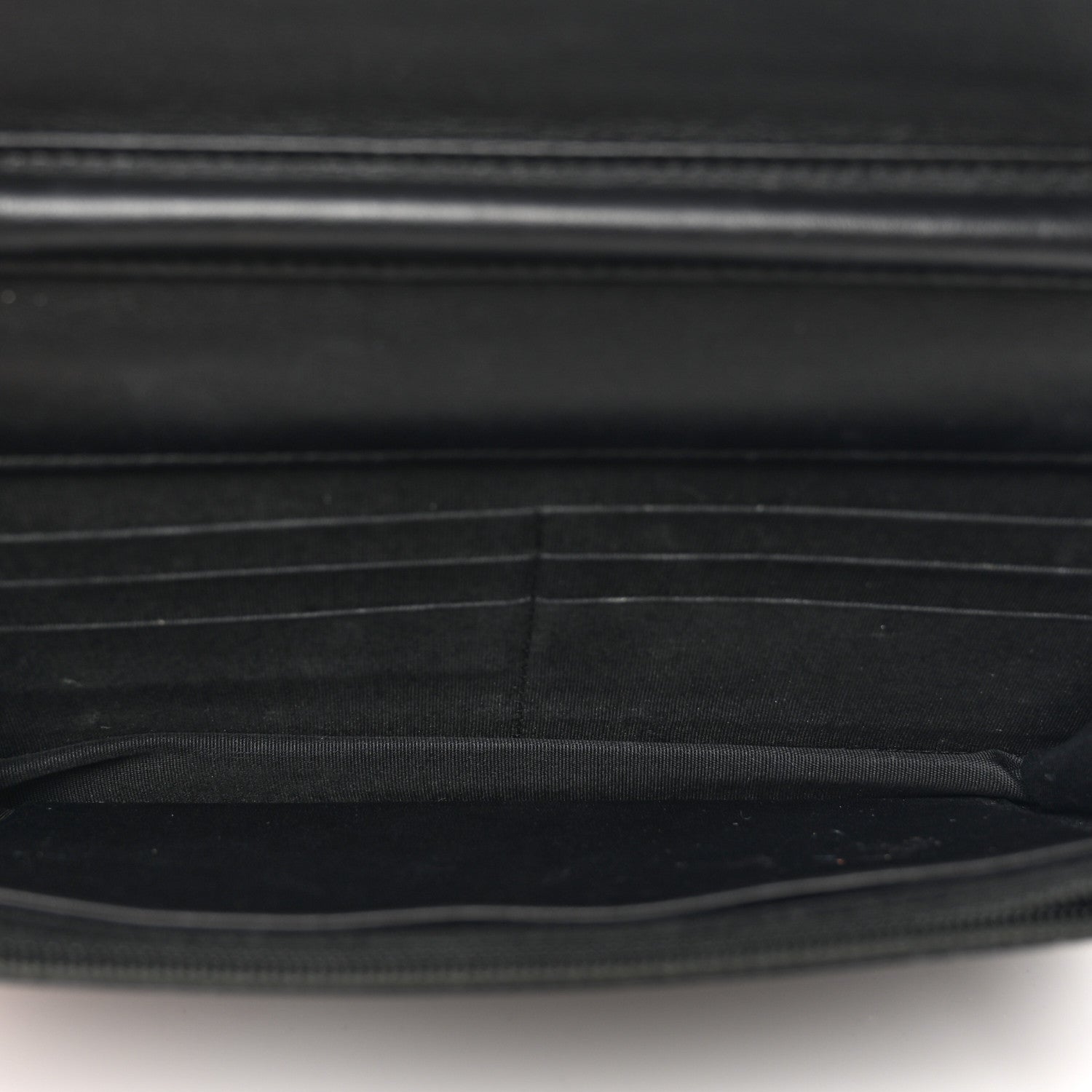 Chanel Metallic Goatskin Lambskin Boy Wallet on Chain WOC Black Gold 5 of 12