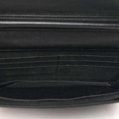 Chanel Metallic Goatskin Lambskin Boy Wallet on Chain WOC Black Gold 5 of 12