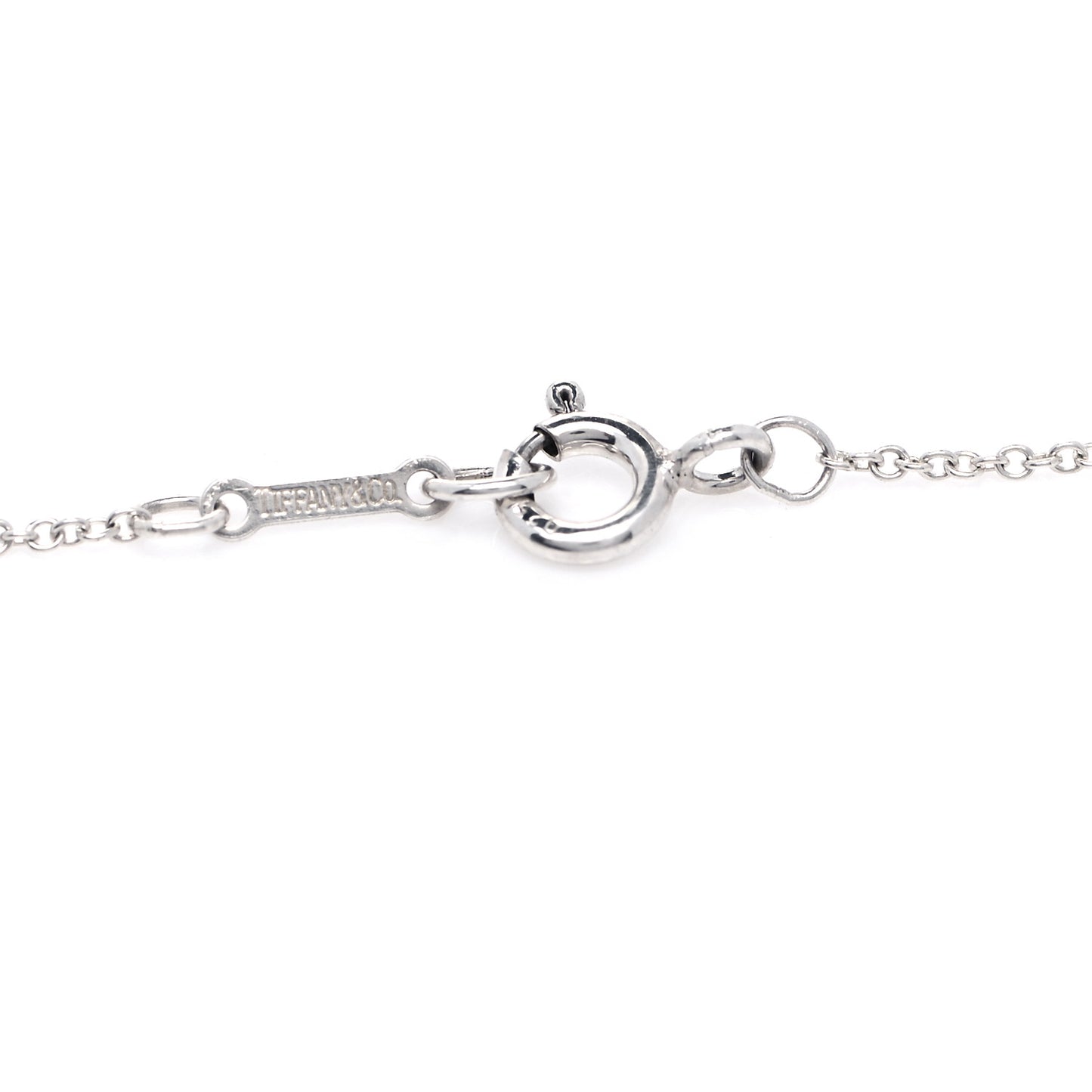 Sterling Silver 20mm Elsa Peretti Bean Pendant Necklace