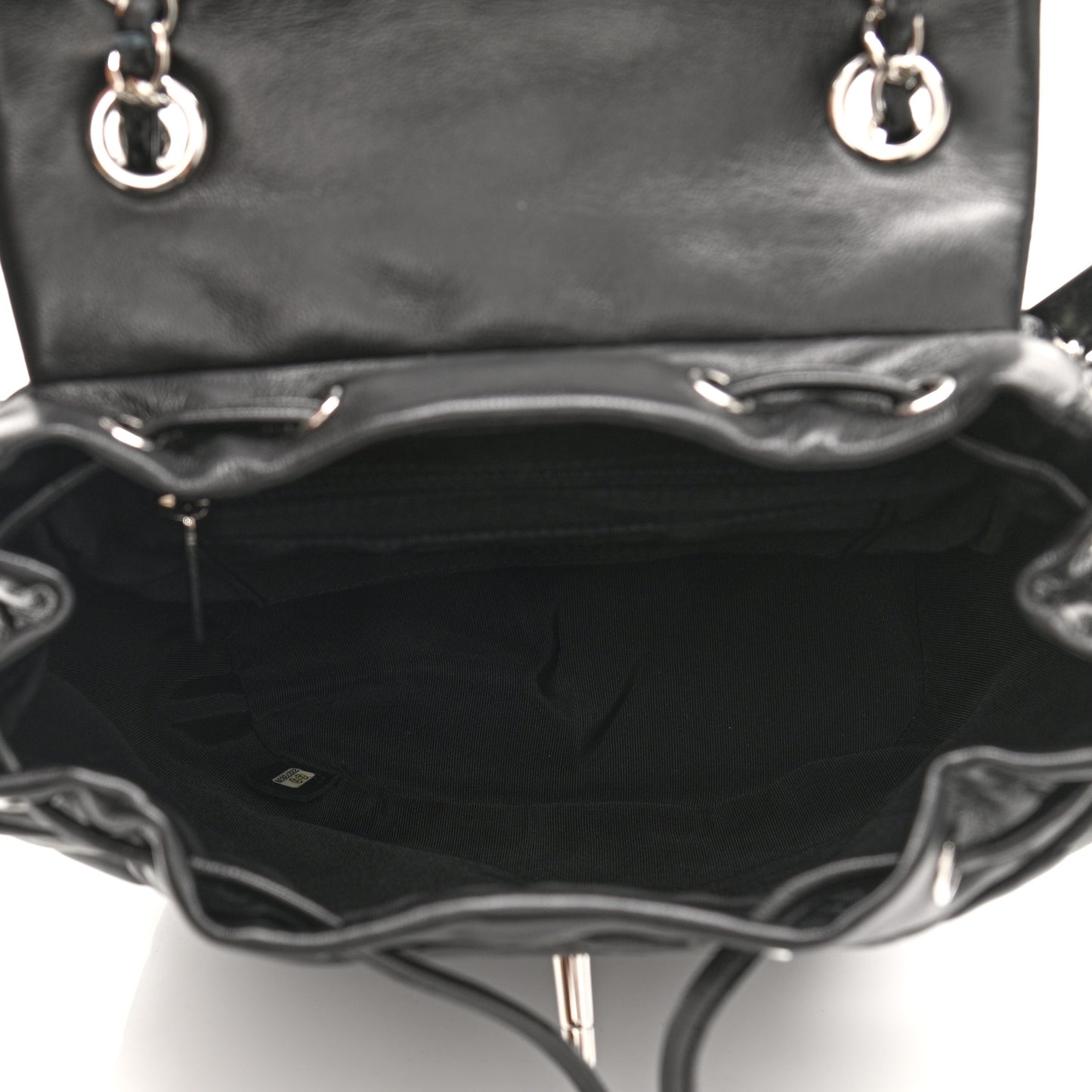 Lambskin Quilted Small Urban Spirit Backpack Black