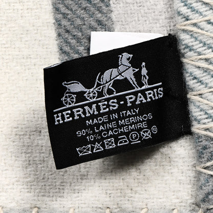 Hermes Wool Cashmere Ithaque Blanket Gris Perle 3 of 3