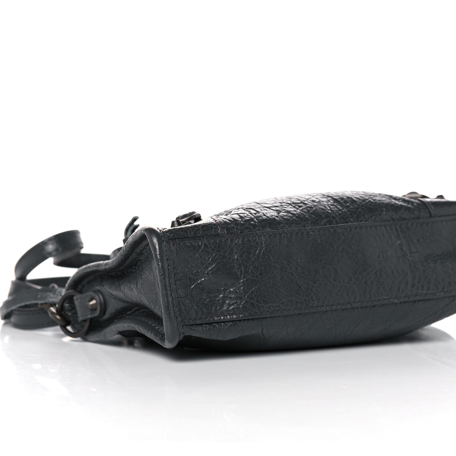 Balenciaga Agneau Arena Classic Hardware Nano City Dark Grey 5 of 10