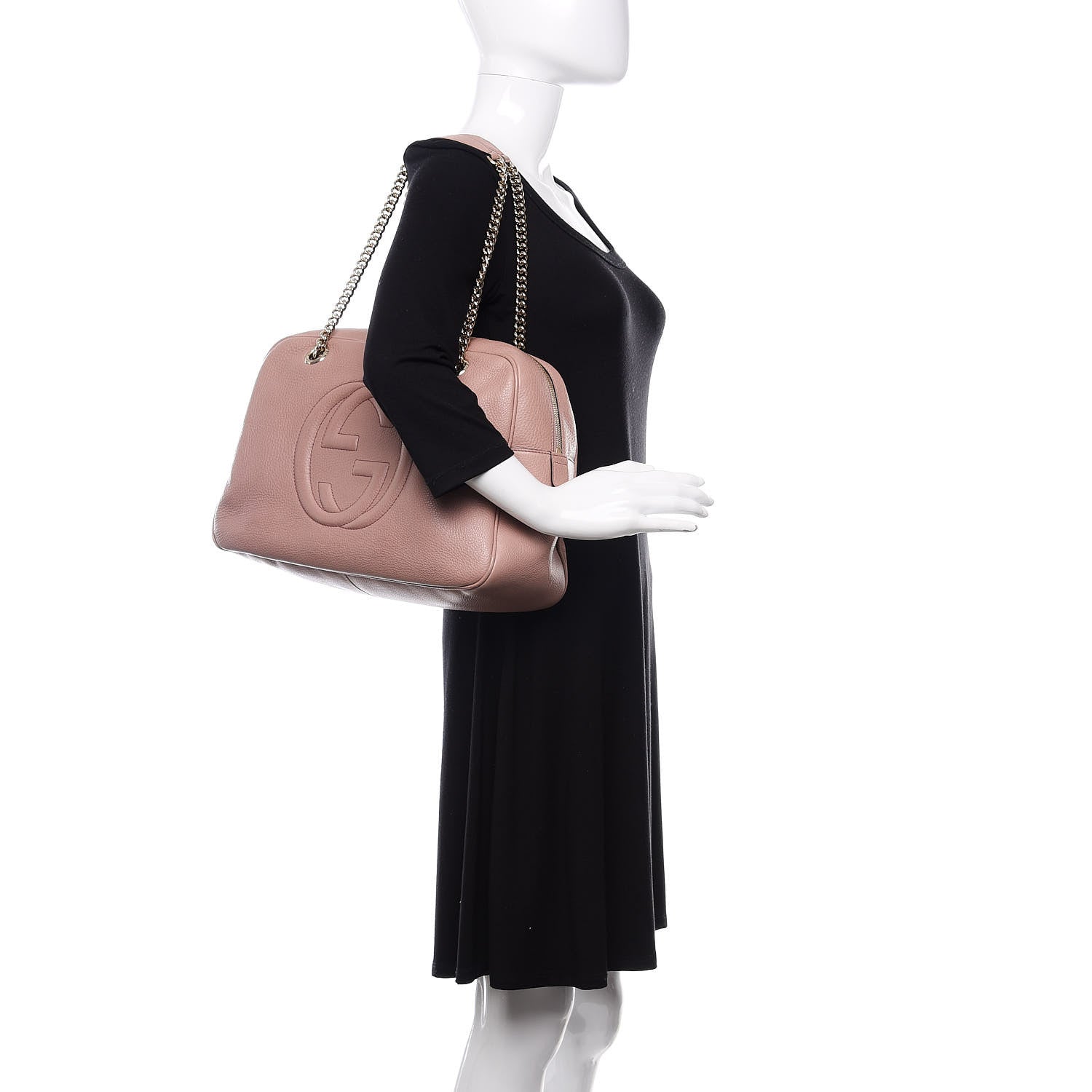 Gucci Cellarius Calfskin Medium Soho Bowler Dark Cipria 2 of 10