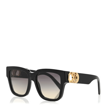 Louis Vuitton Acetate LV Link PM Square Sunglasses Z1566E Black 1 of 7