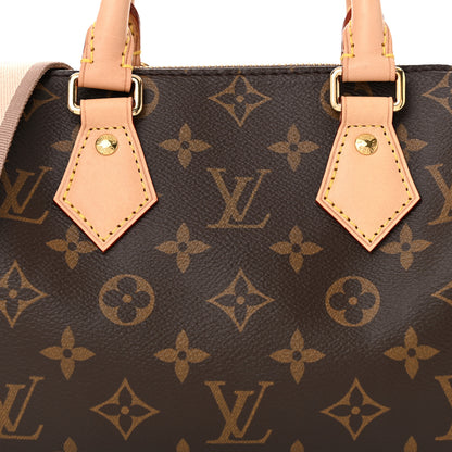 Louis Vuitton Monogram Speedy Bandouliere 20 Beige 7 of 10