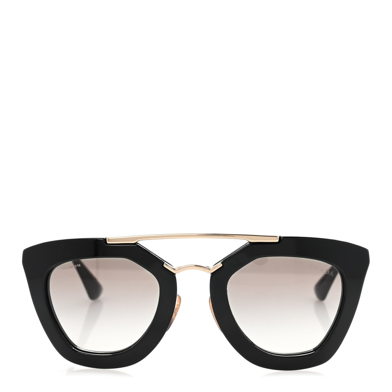 Prada Acetate Cinema Sunglasses SPR 09Q Black 2 of 9