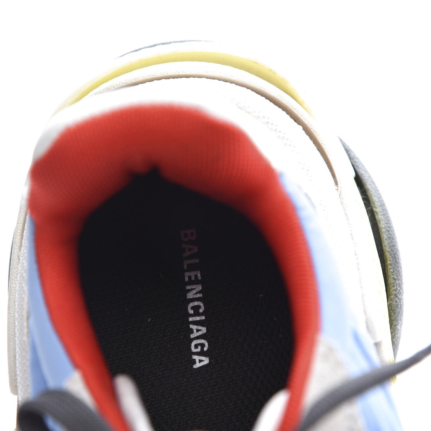 Nylon Suede Womens Triple S 2.0 Sneakers 37 Gris Bleu Rouge