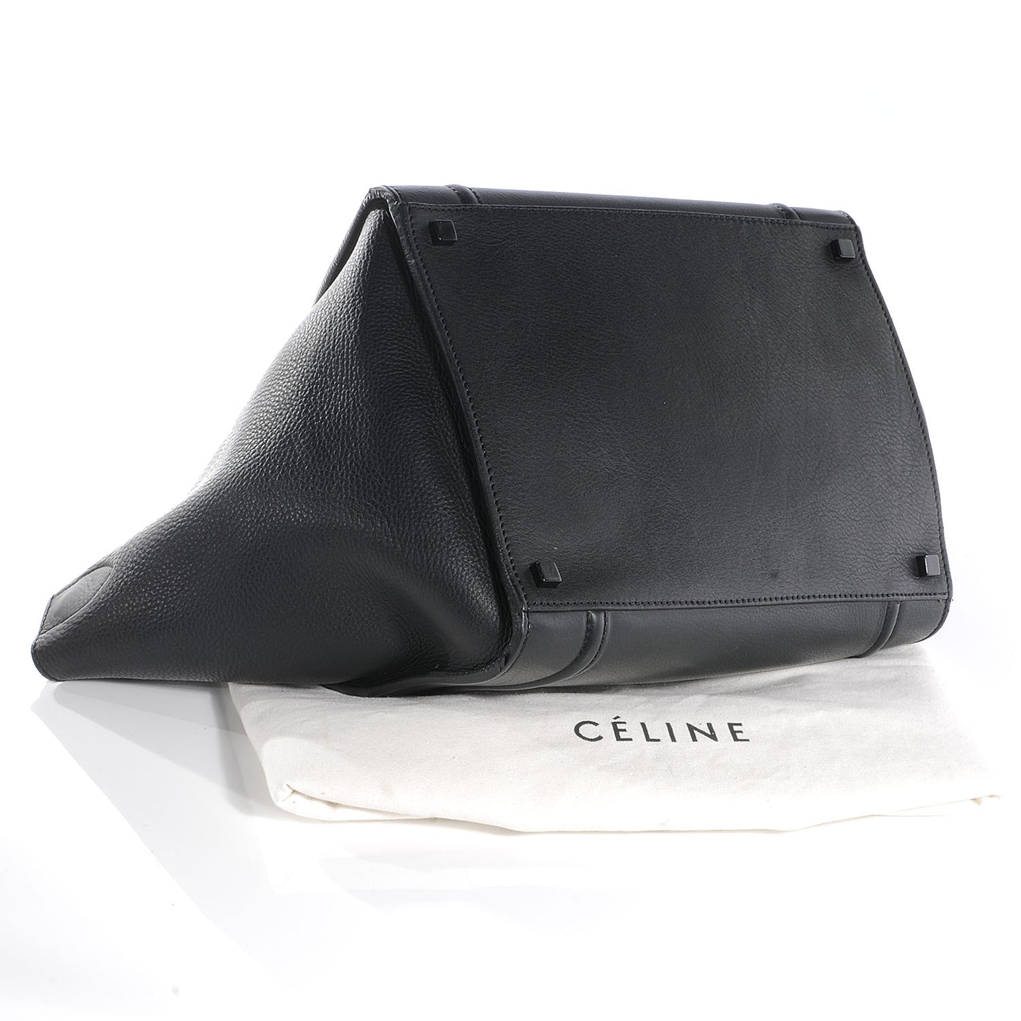 Supple Calfskin Medium Phantom Luggage Black